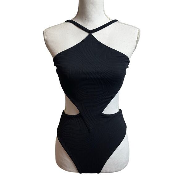 FELLA SWIM SABATH ONE-PIECE BLACK WOMEN SWIMSUIT MEDIUM BRAND NEW WITH TAGS - Picture 2 of 6